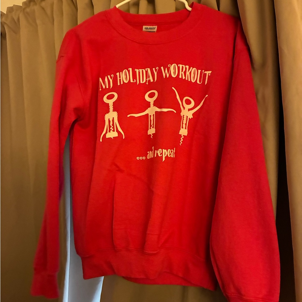 Pink Holiday Sweatshirt by Gildan
